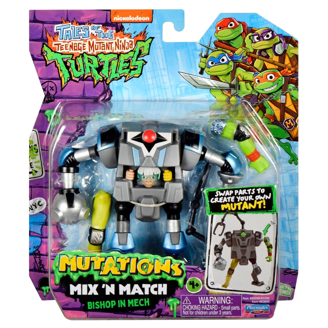 Product image Teenage Mutant Ninja Turtles Mix 'n Match Mech Suit 12 cm Action Figure