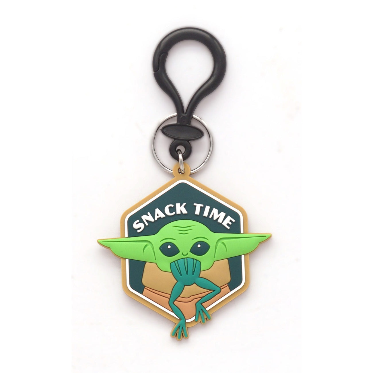Product image Star Wars Soft Touch PVC Bag Tag Baby Yoda Snack Time