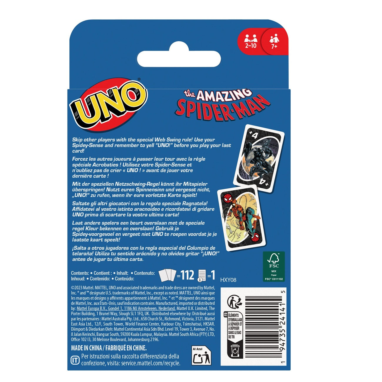 Product image The Amazing Spider-Man UNO Card Game