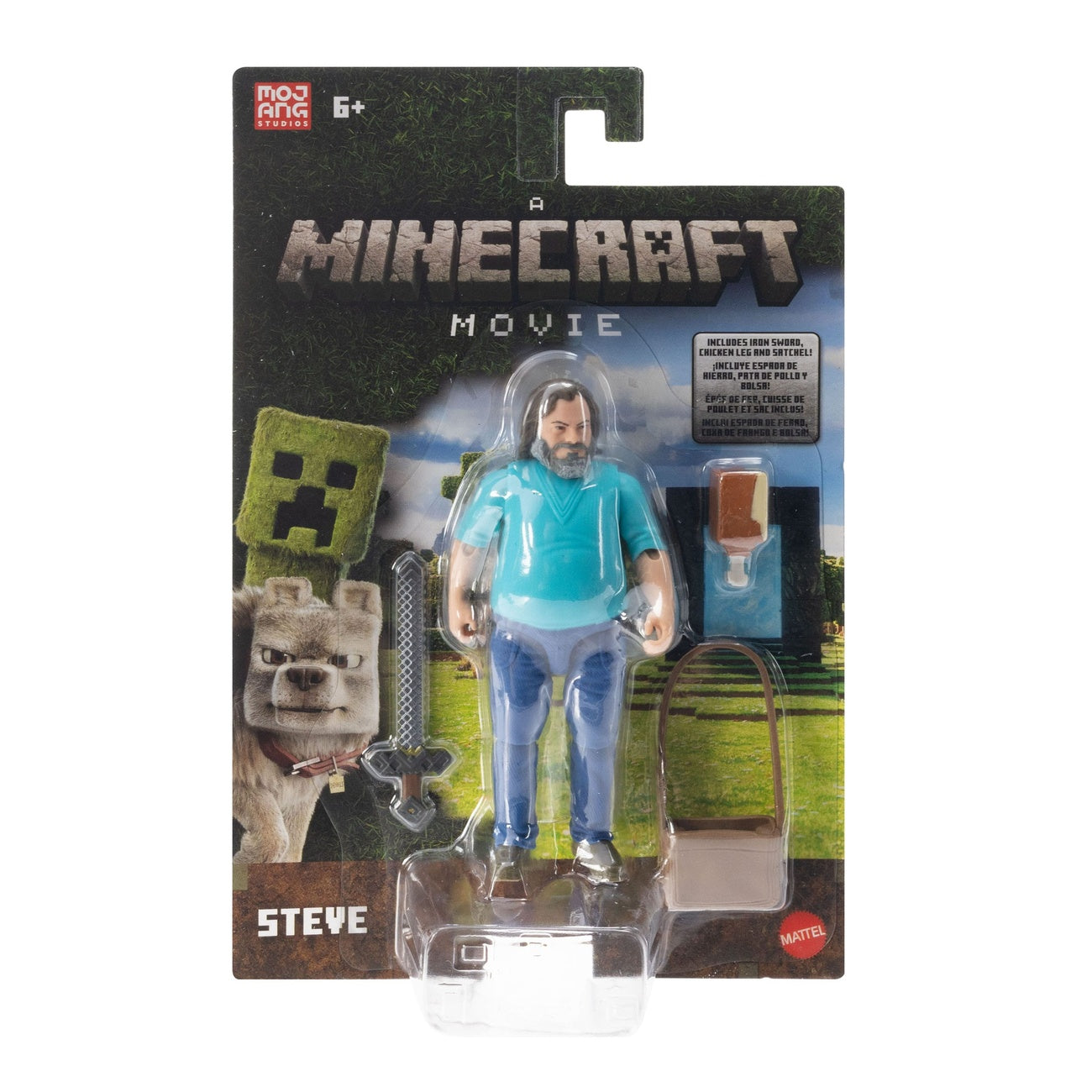 Product image A Minecraft Movie Action Figure Steve 10 cm
