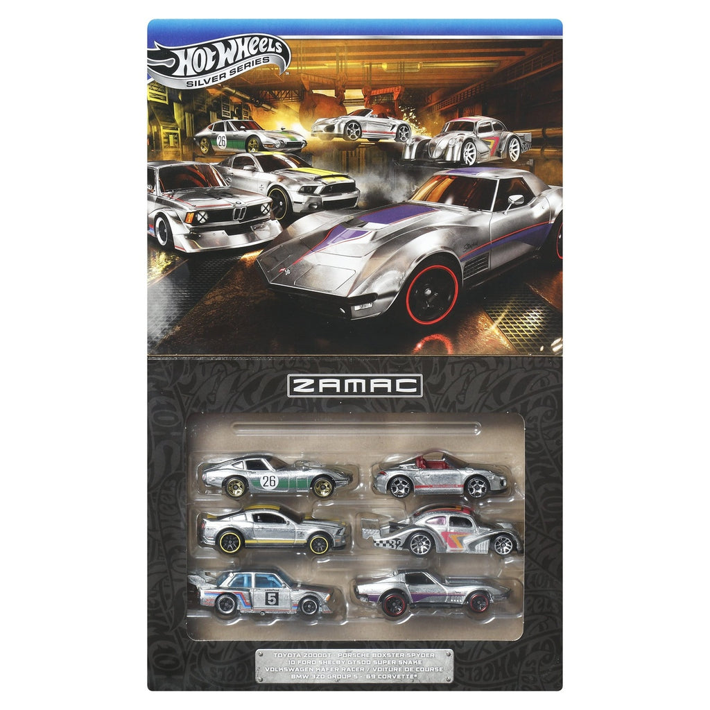 Product image Hot Wheels Silver Series Die-Cast Vehicles 6-Pack 1/64 ZAMAC