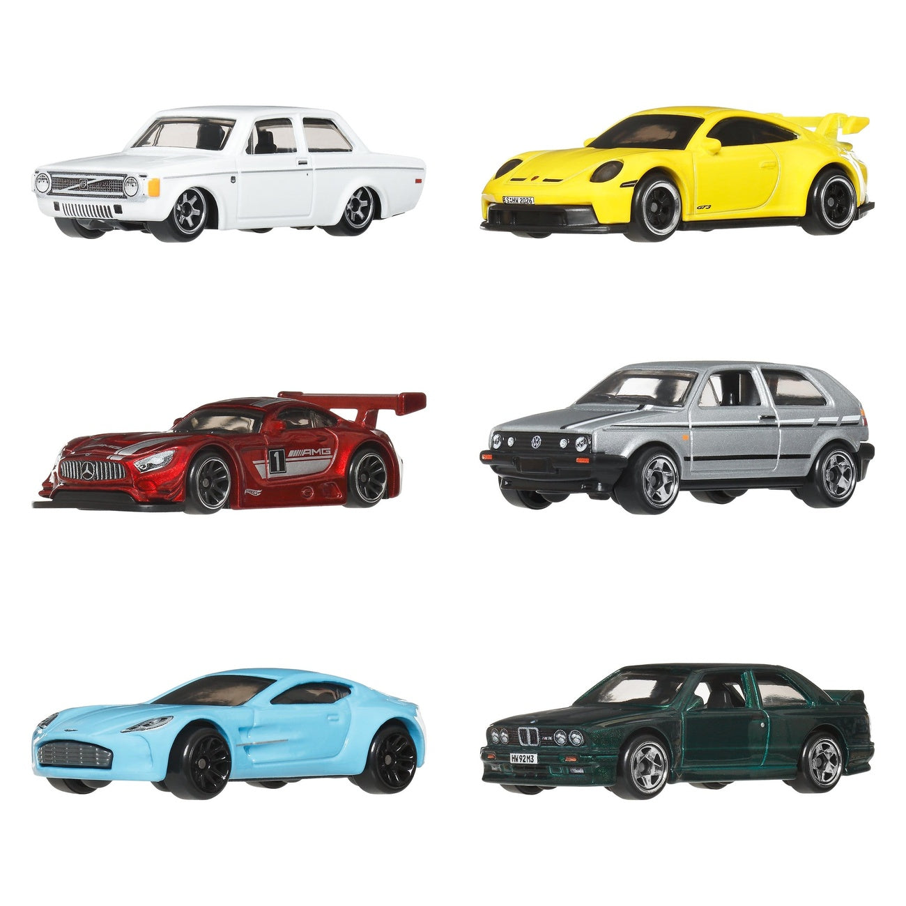 Product image Hot Wheels Silver Series Die-Cast Vehicles 6-Pack 1/64 Euro Style