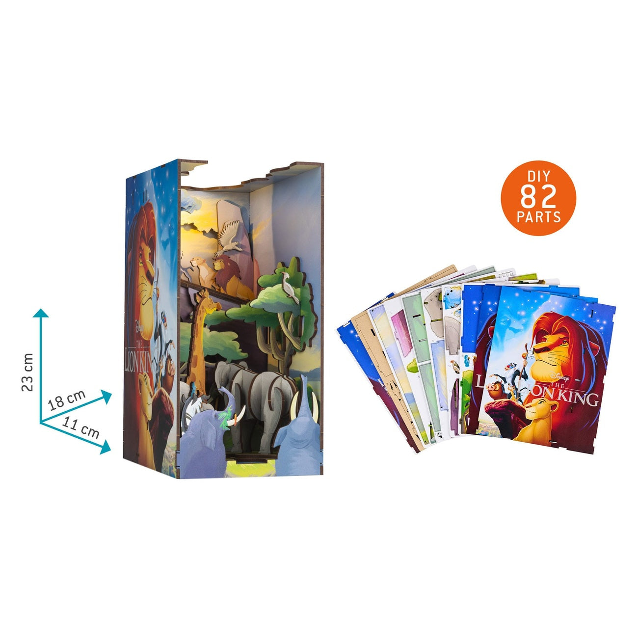 Product image Disney Tiny Adventures Book Nook Mini Diorama The Lion King 23 cm