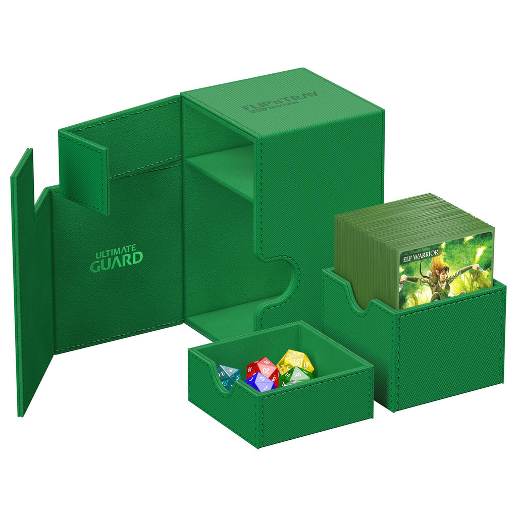 Product image Ultimate Guard Flip'n'Tray 100+ Xenoskin - Green