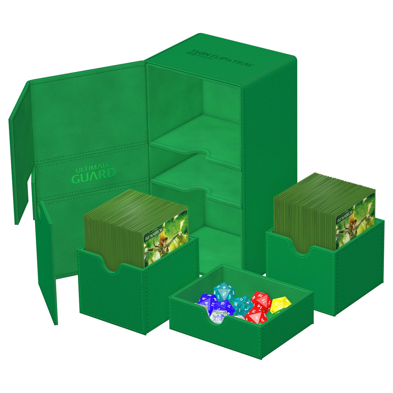 Product image Ultimate Guard Twin Flip'n'Tray 200+ Xenoskin - Green