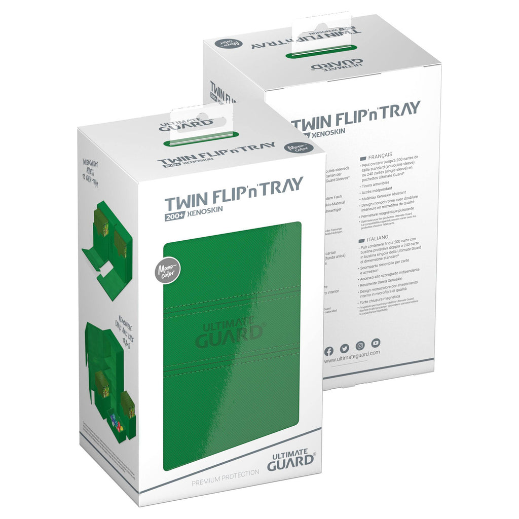 Product image Ultimate Guard Twin Flip'n'Tray 200+ Xenoskin - Green