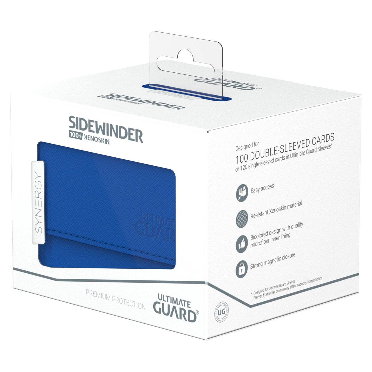Product image Ultimate Guard Sidewinder 100+ Xenoskin Synergy - White/Blue