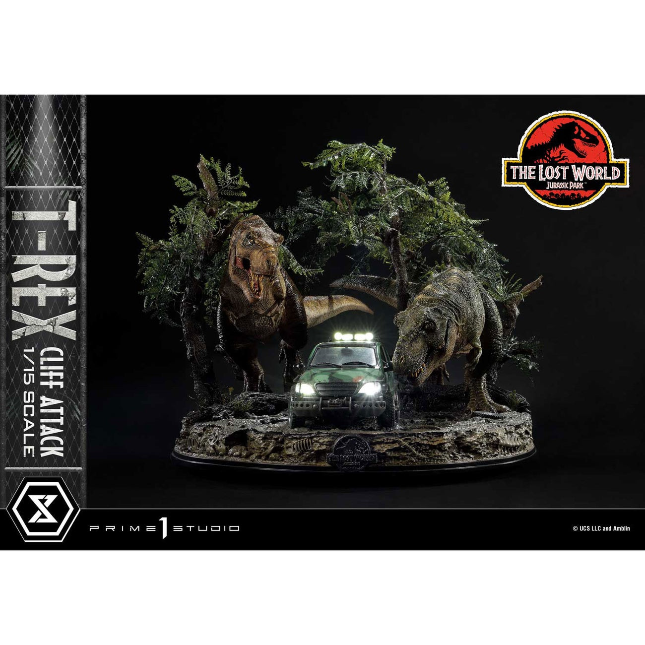 Product image Jurassic World: The Lost World Statue 1/15 T-Rex Cliff Attack 53 cm