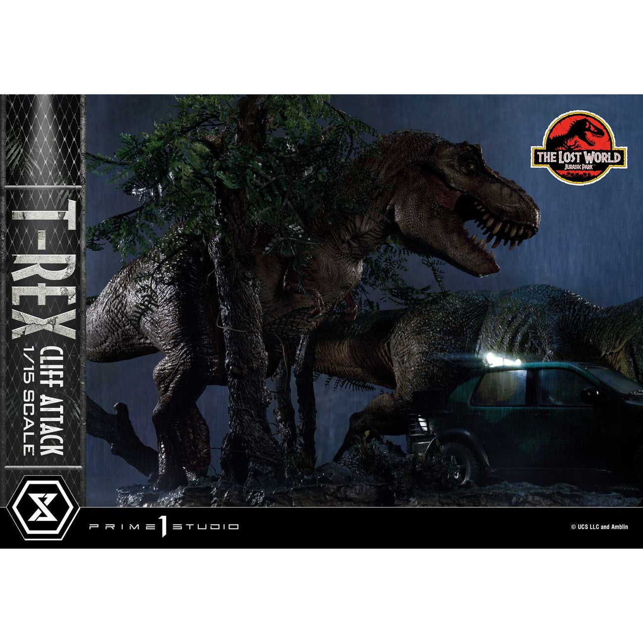 Product image Jurassic World: The Lost World Statue 1/15 T-Rex Cliff Attack 53 cm