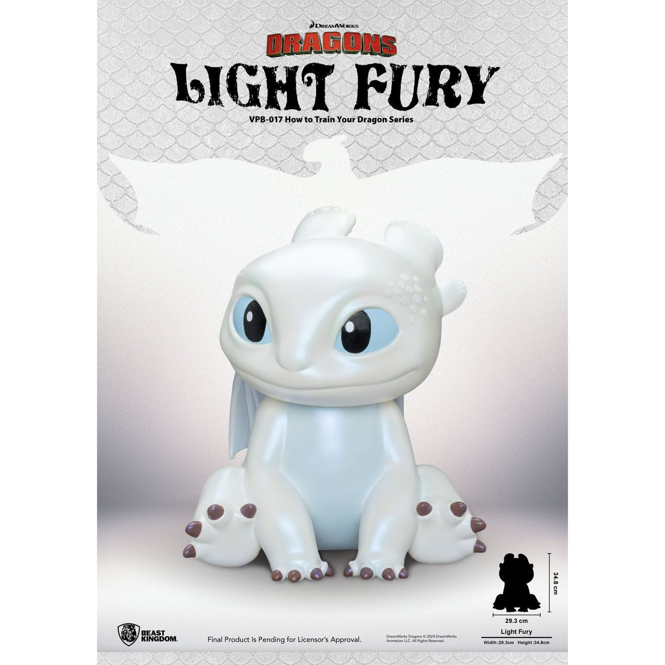 Product image How to Train Your Dragon Functional Figure Money Box Light Fury 35 cm