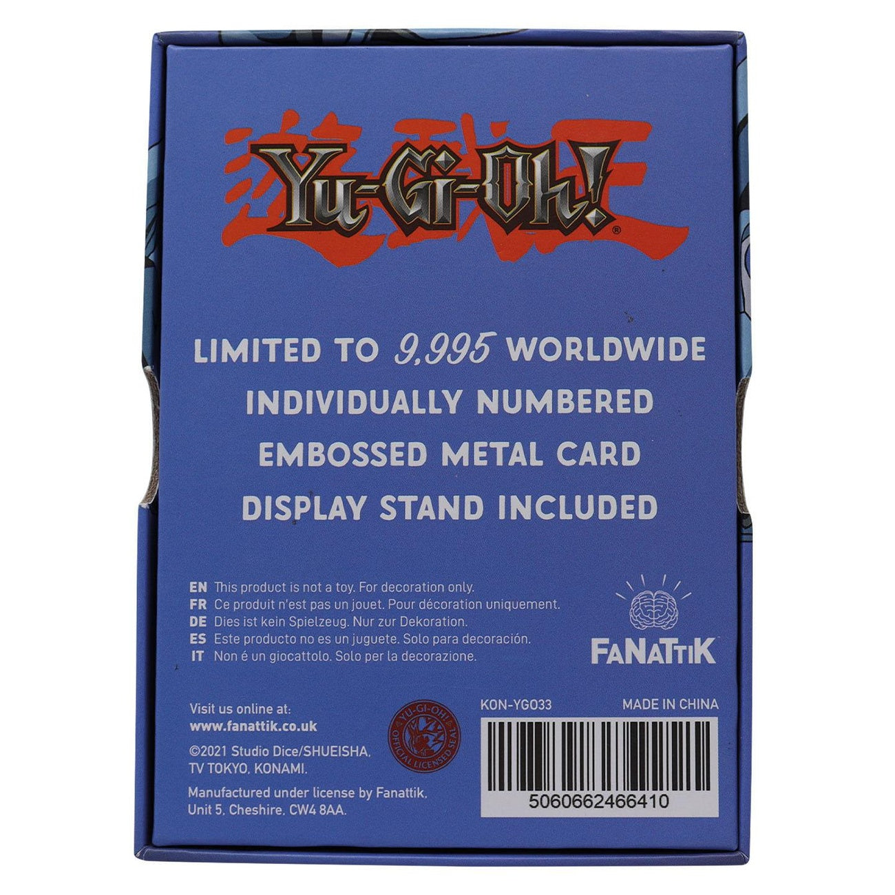 Product image Yu-Gi-Oh! Replica Card Blue Eyes Toon Dragon Limited Edition
