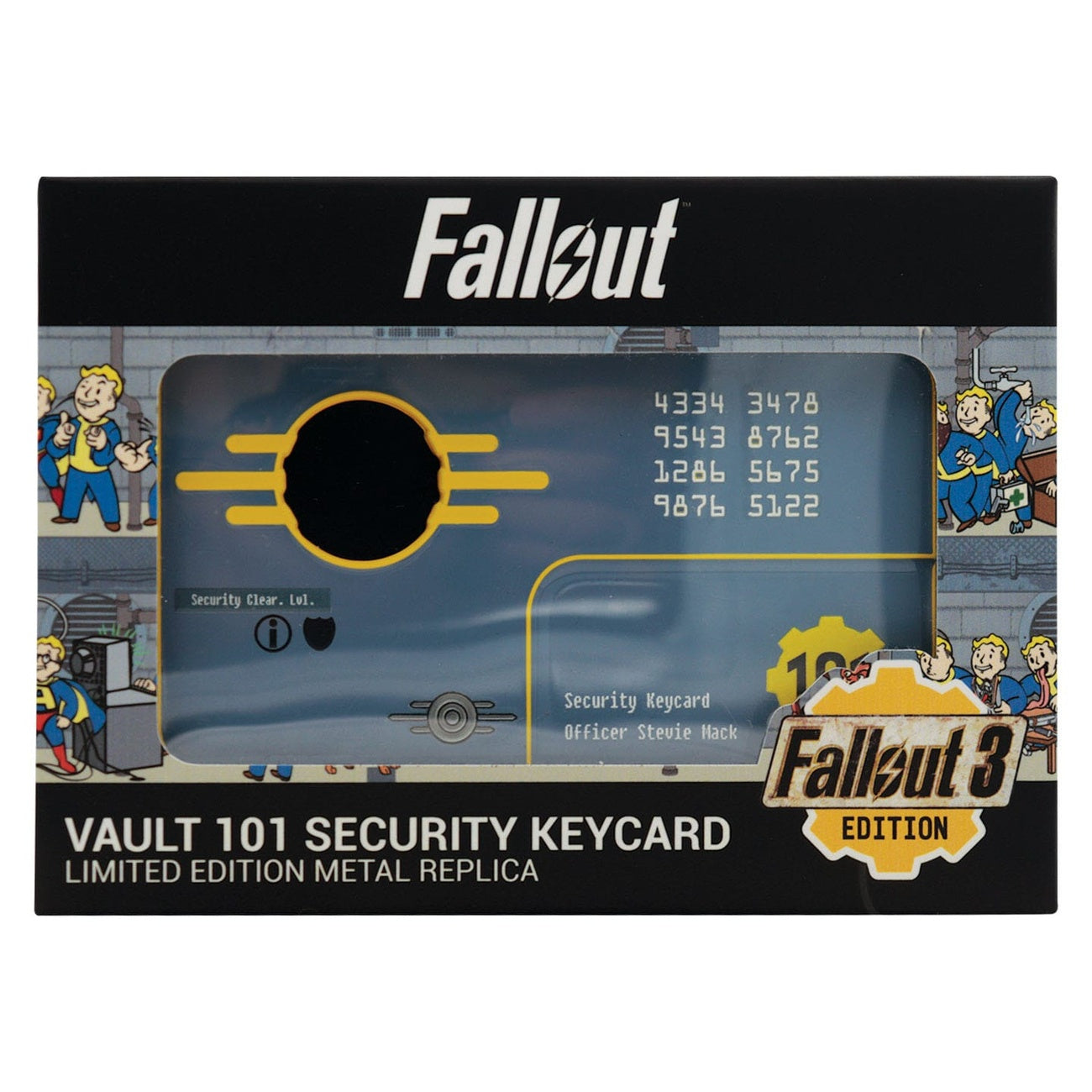 Product image Fallout 3 Replica Vault 101 Security Keycard Limited Edition