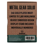 Product image Metal Gear Solid 2 Metal Ingot Raiden 24k Gold Plated Limited Edition