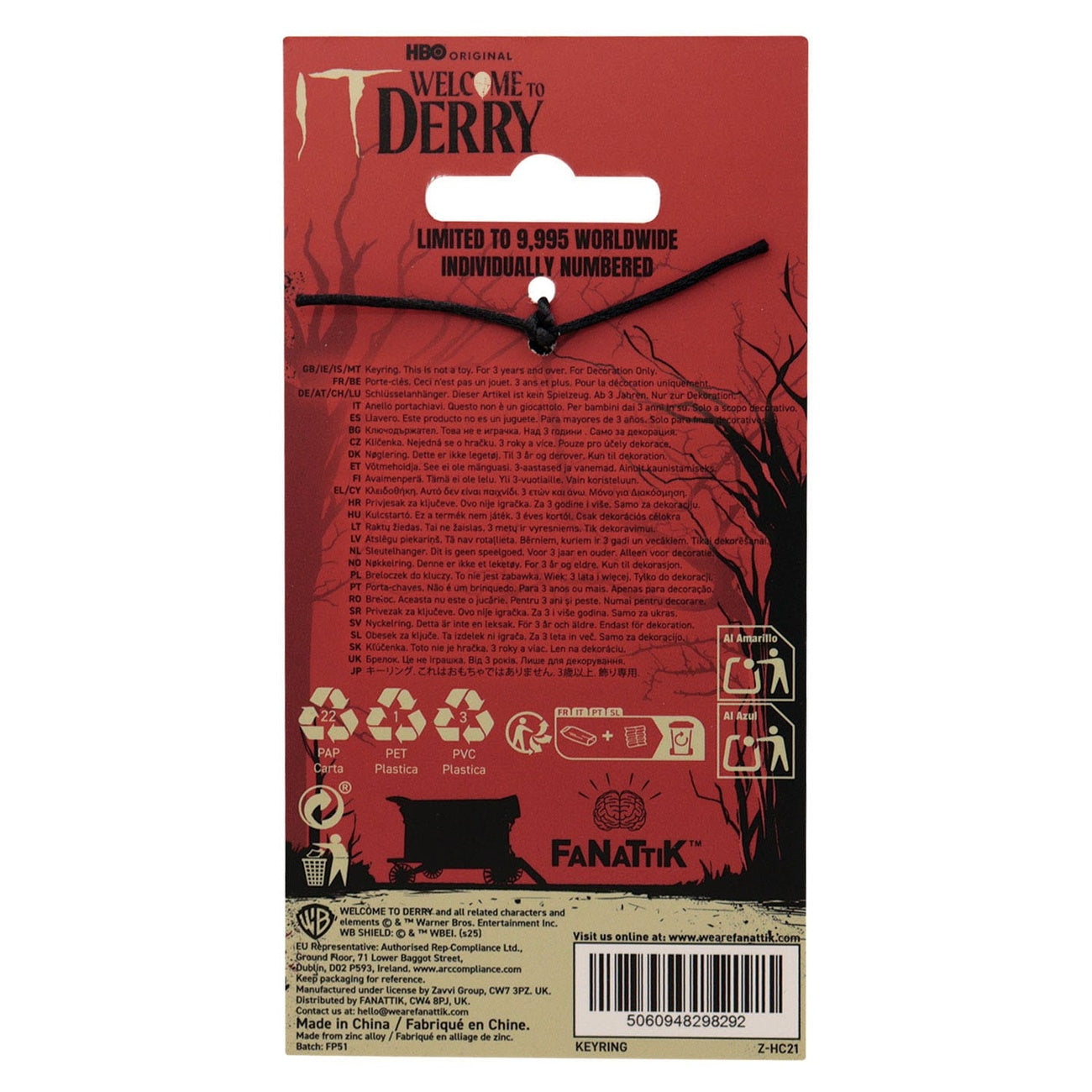 Product image It Keychain Welcome to Derry The Losers Limited Edition