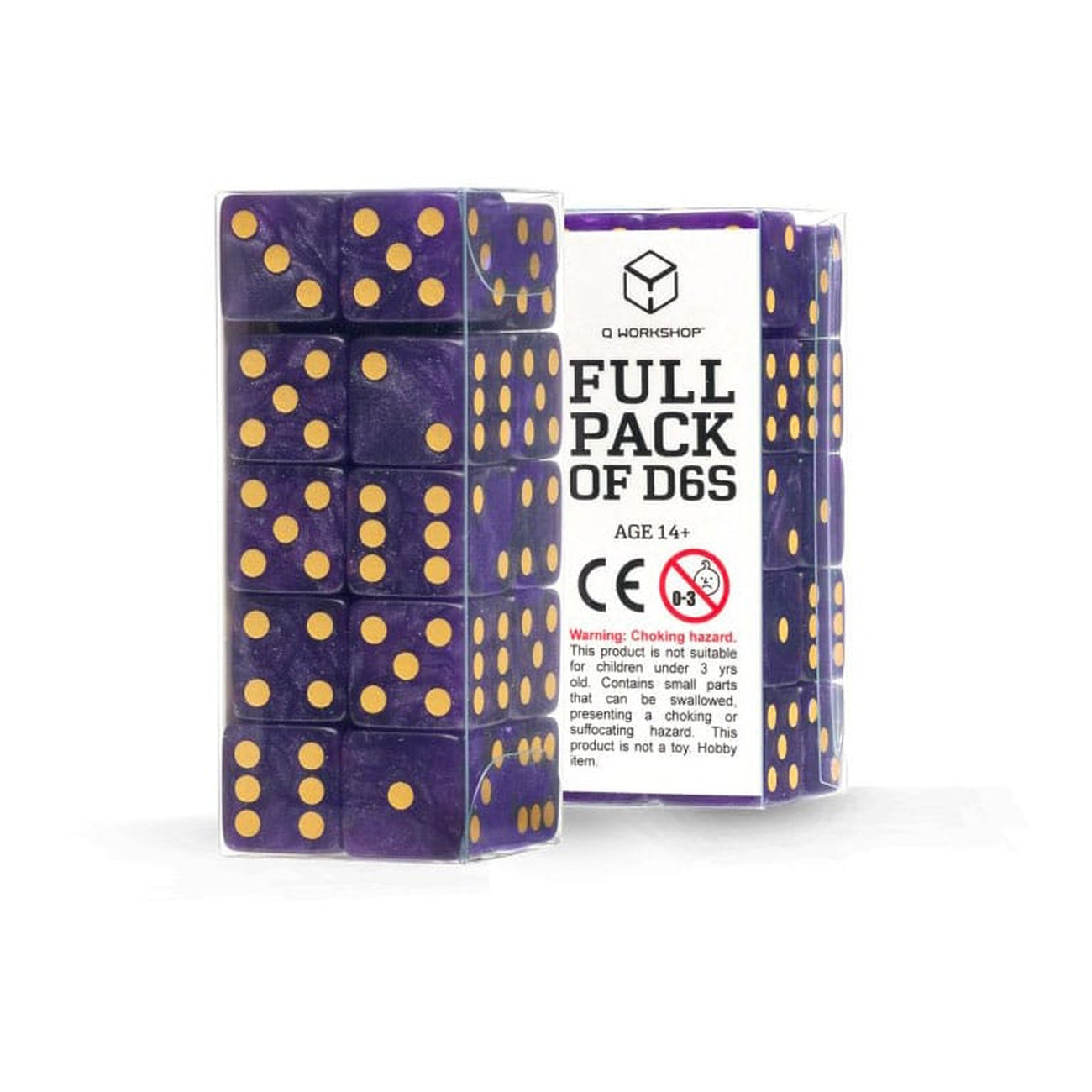 Product image Q Workshop Dice Set Full Pack D6 Shimmering Purple (20)