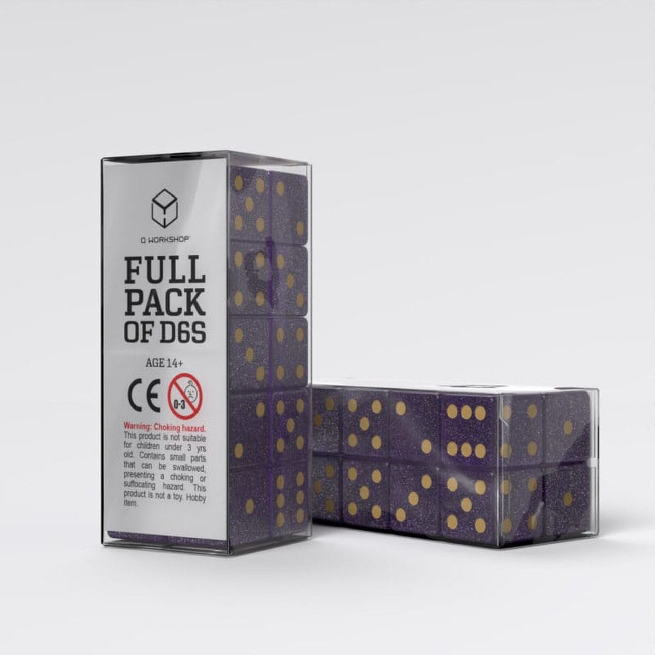 Product image Q Workshop Dice Set Full Pack D6 Shimmering Purple (20)