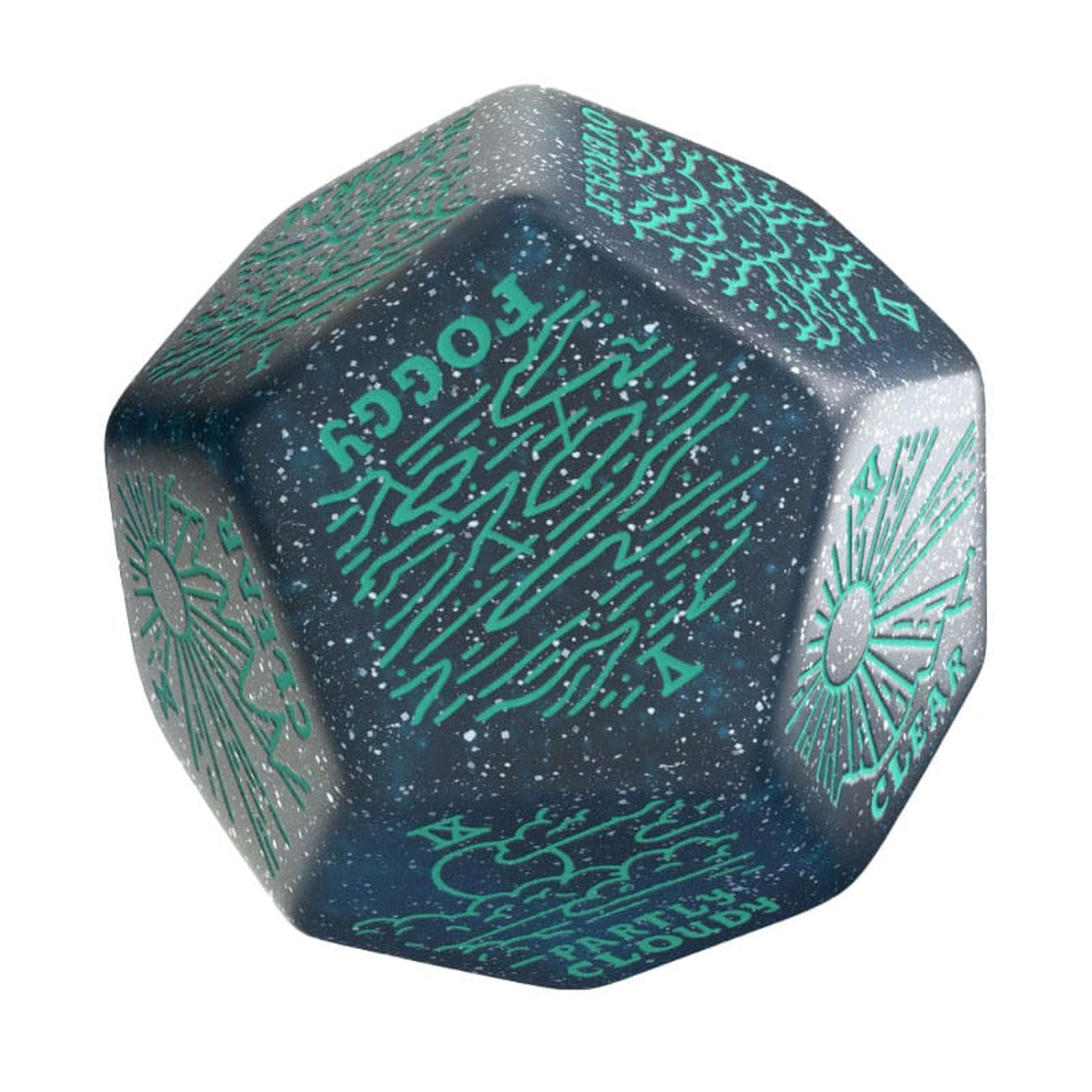 Product image Viridian Dice Jumbo Weather Generator Die D12 Turquoise