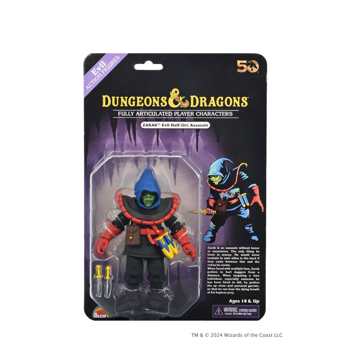 Product image Dungeons & Dragons Scale Action Figure 50th Anniversary Zarak on Blister Card 18 cm
