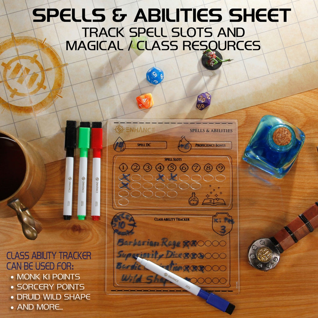 Product image Enhance RPG Series Acrylic Character Sheets Set *English Version*