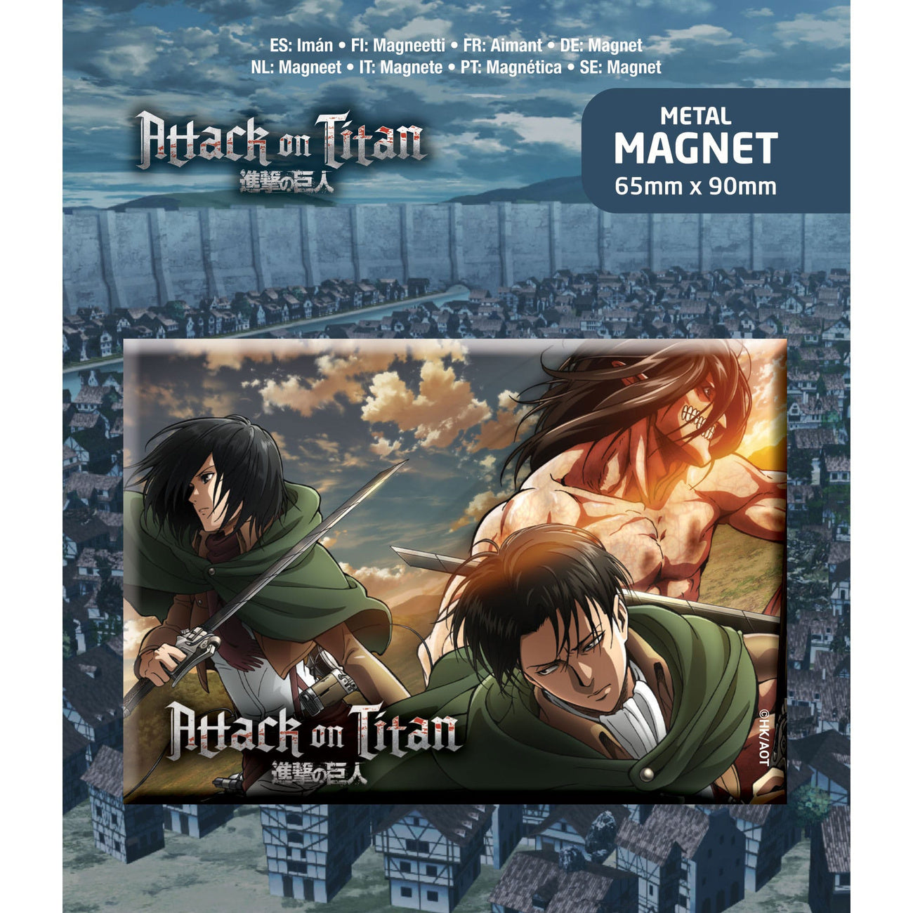 Product image Attack on Titan Magnet Trio