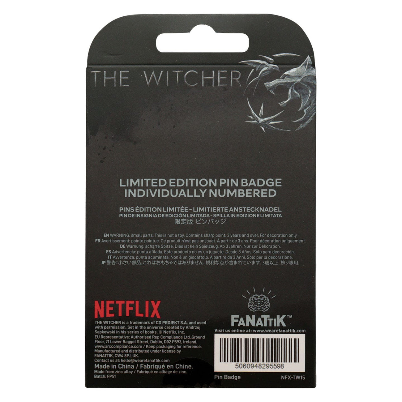 Product image The Witcher Pin Witcher Symbol Limited Edition