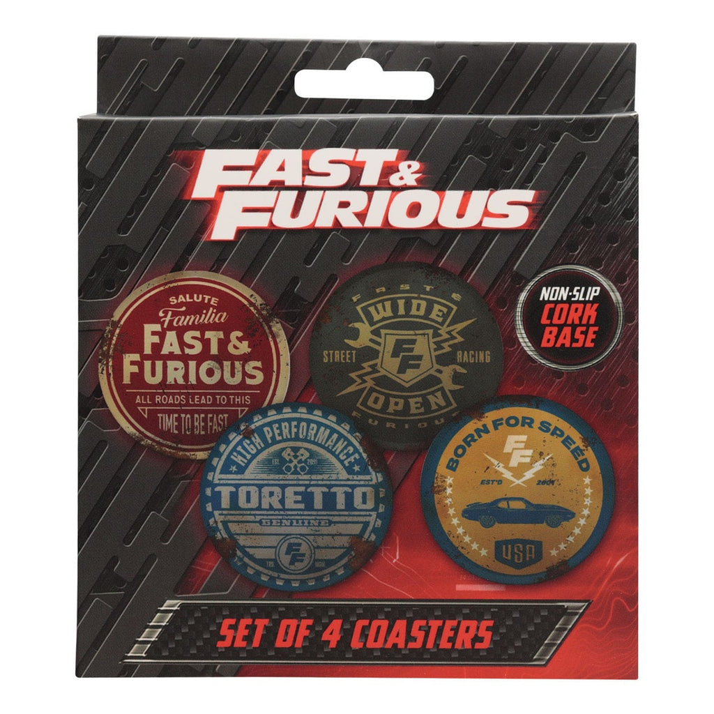 Product image Fast & Furious Coaster 4-Pack Vintage Style