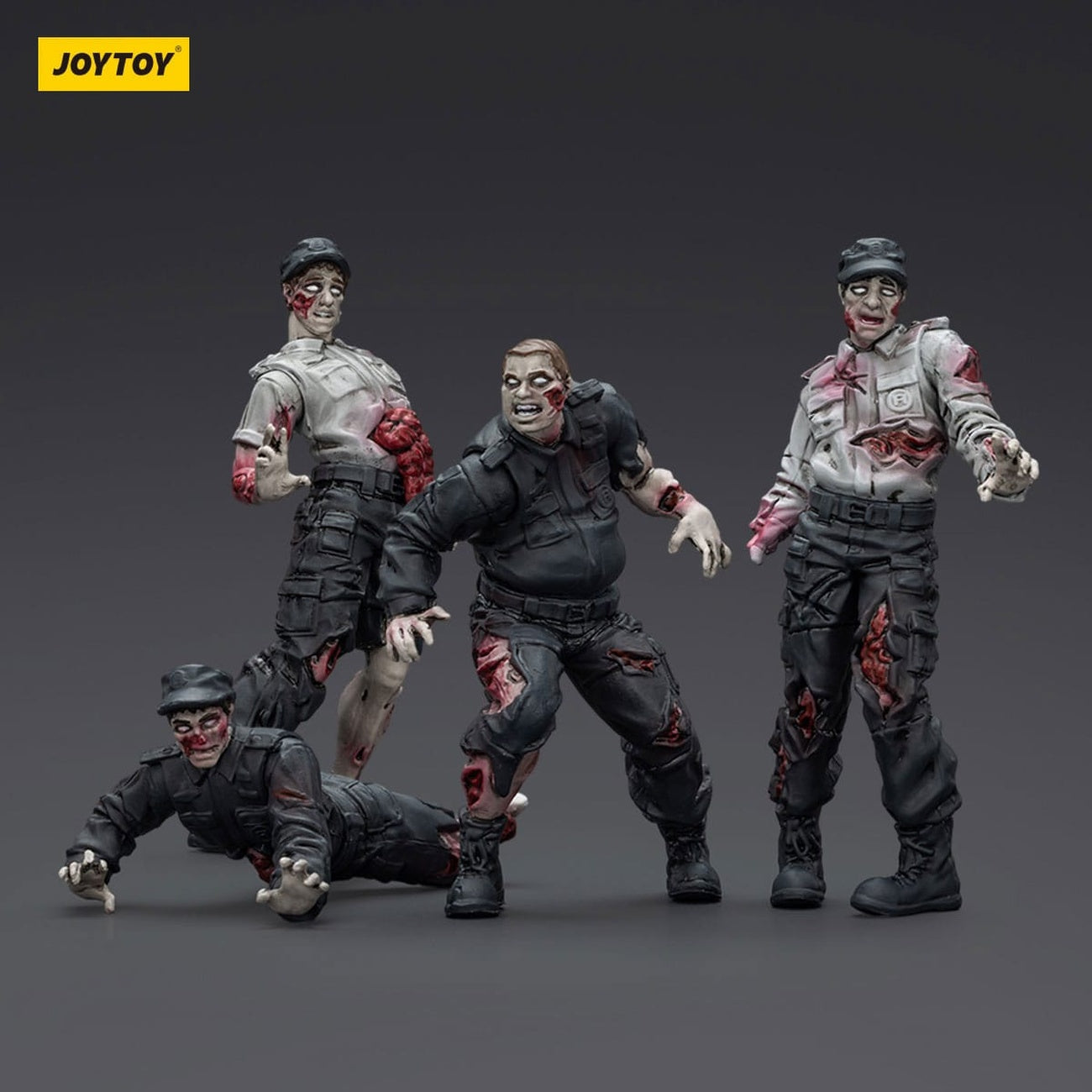Product image Zombie Dark Source Action Figures 4-Pack Security Guards 8 cm