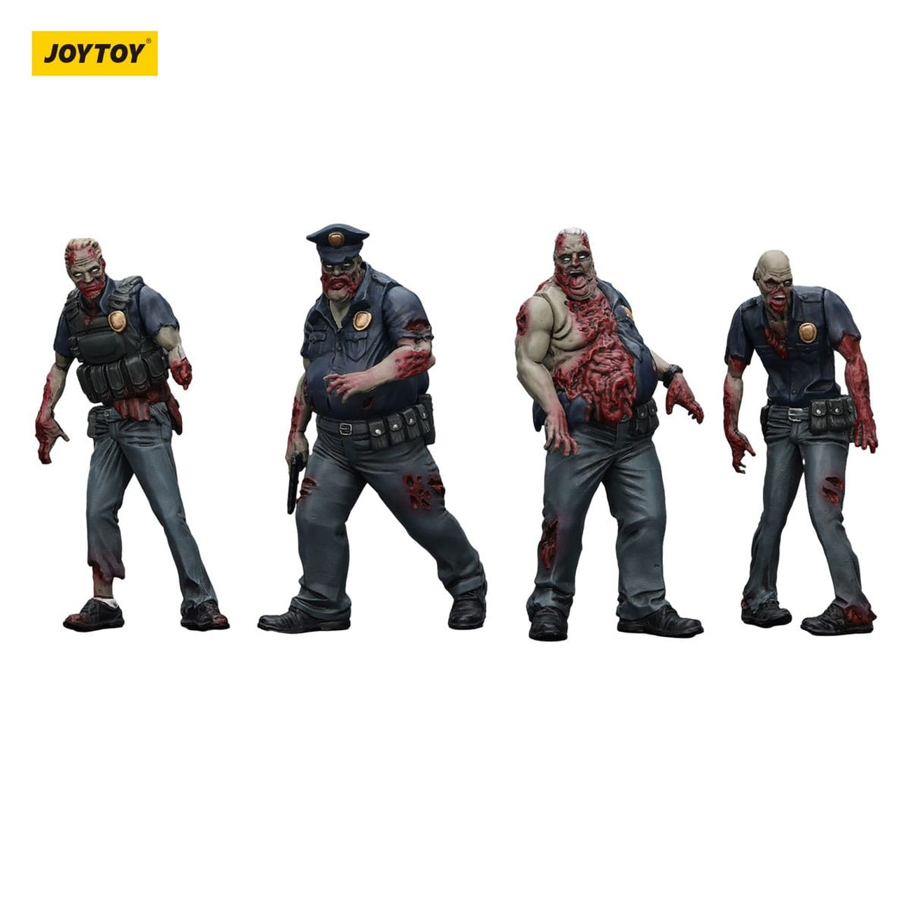 Product image Zombie Dark Source Action Figures 4-Pack Police (Male) 8 cm