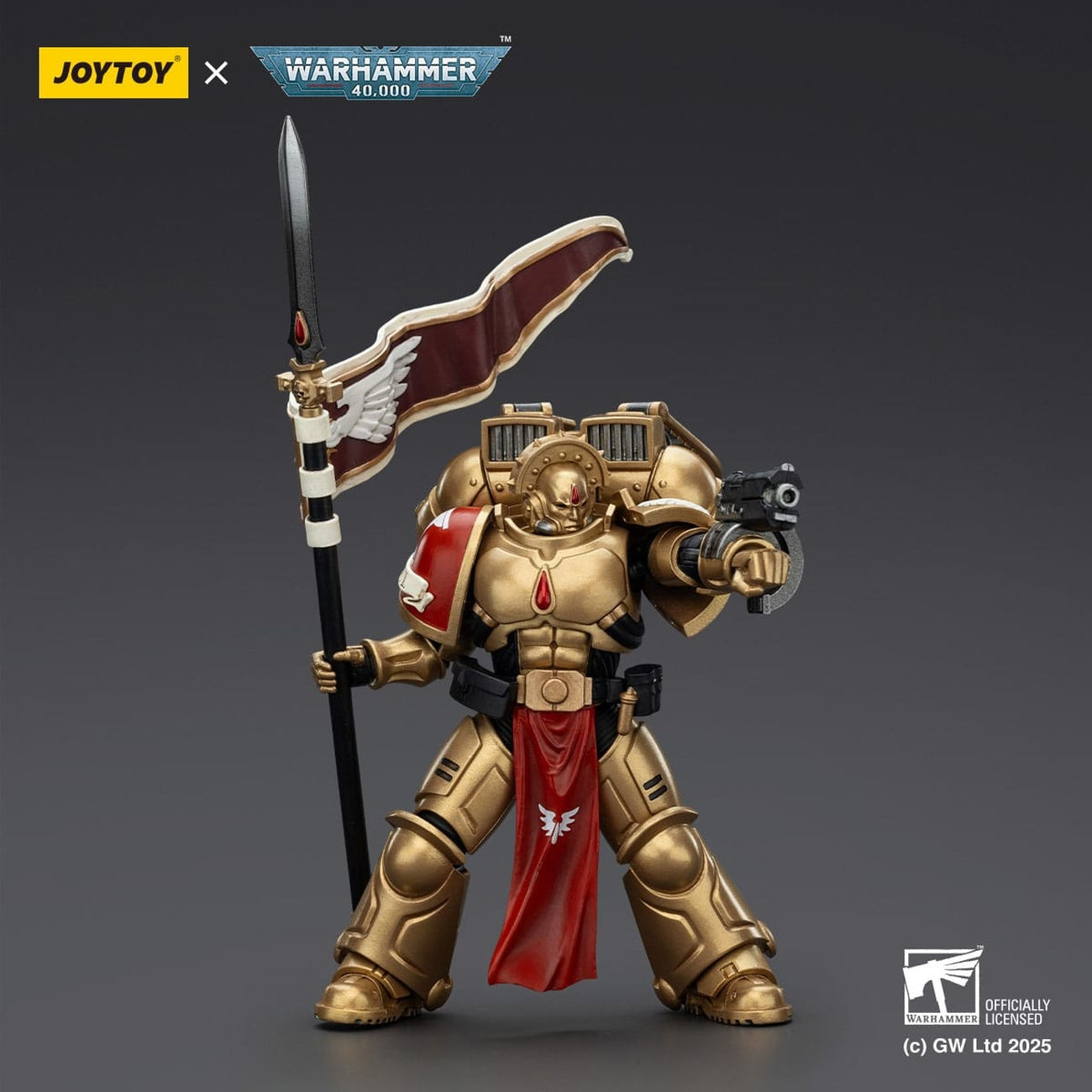 Product image Warhammer 40,000: Combat Patrol Blood Angels Action Figure Sanguinary Guard 3 with Angelus Boltgun and Encarmine Spear 20 cm