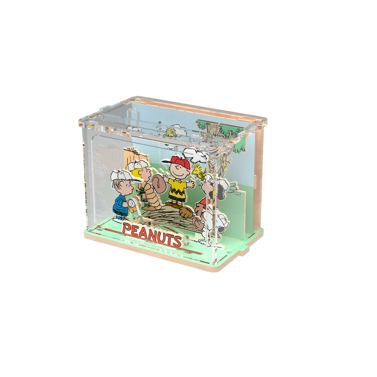 Product image Peanuts Puremind DIY Mini Scene Building Set – Baseball Time