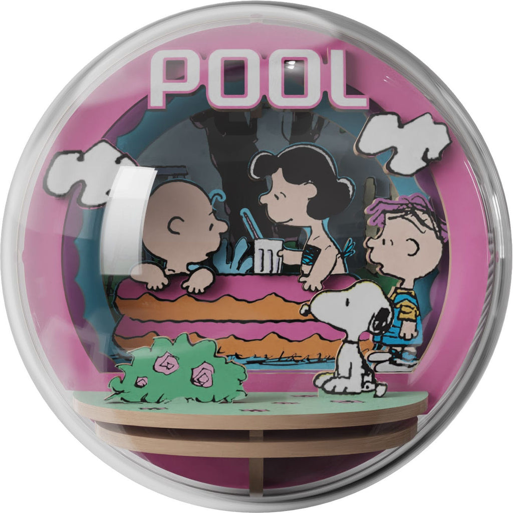 Product image The Peanuts Puremind Model Kit Wooden Theater Globe Cool Pool