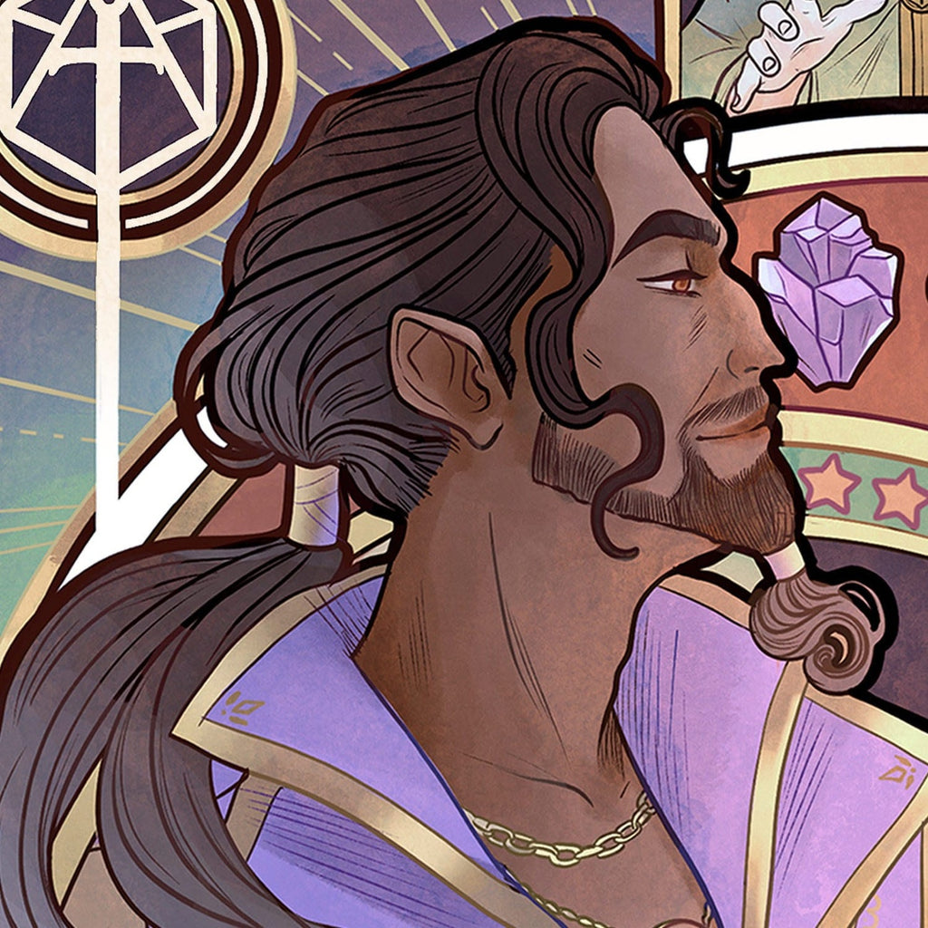 Product image Critical Role Art Print Matthew Mercer: 10th Anniversary Art Nouveau Illustrations 46 x 28 cm – unframed
