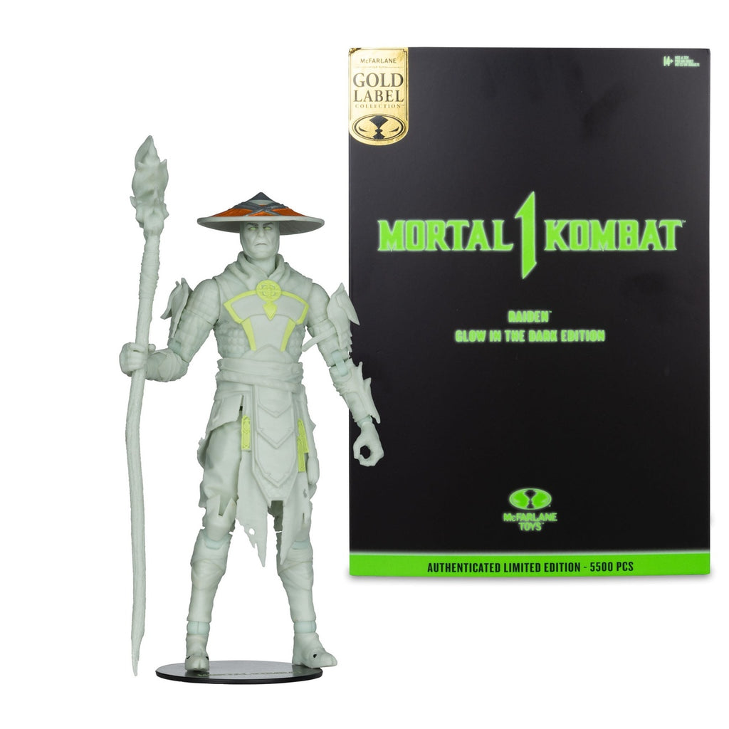 Product image Mortal Kombat Action Figure Glow in the Dark Edition Raiden (Gold Label) 18 cm