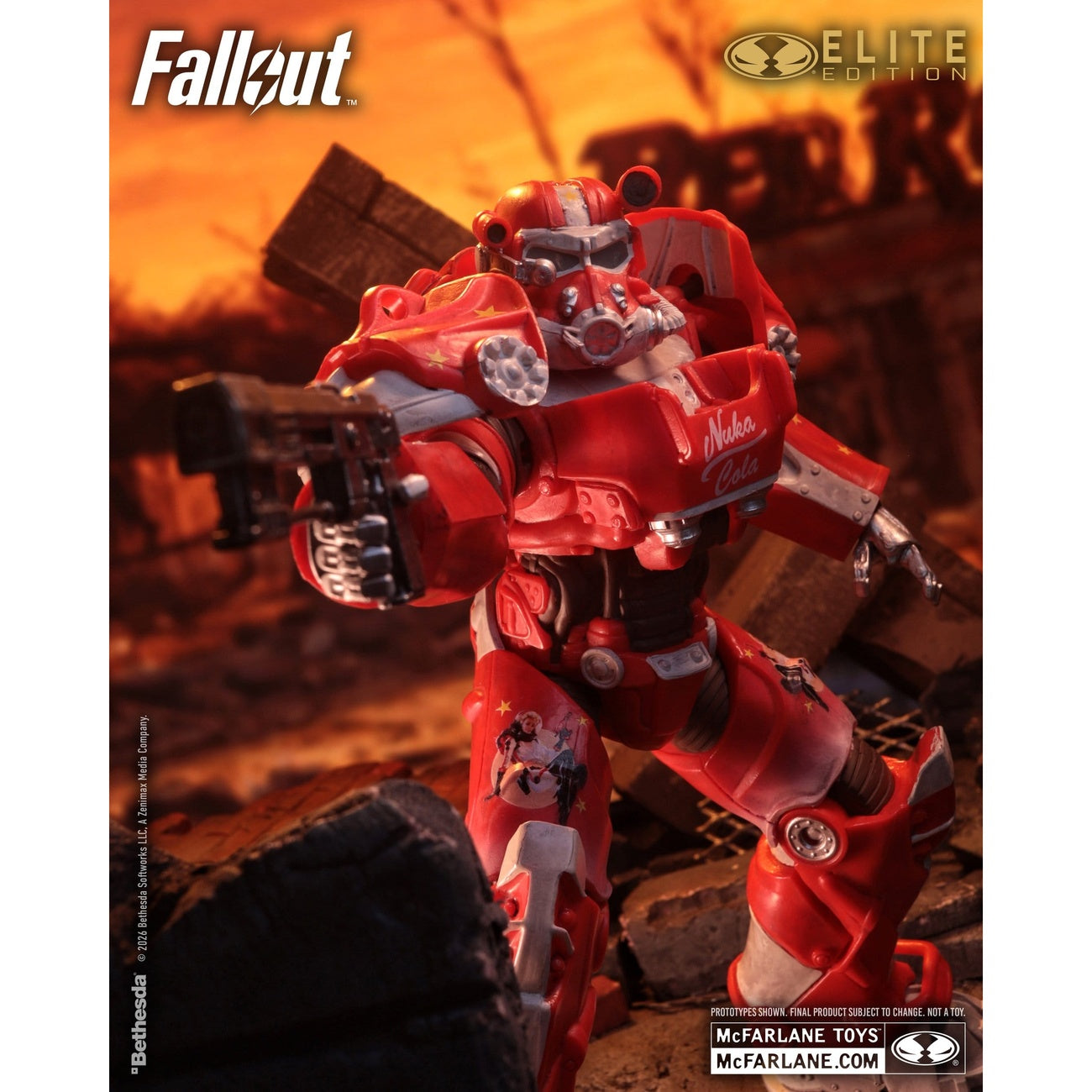 Product image Fallout McFarlane Elite Edition Action Figure Fallout 76 Nuka Cola T-60 (Gold Label) 19 cm