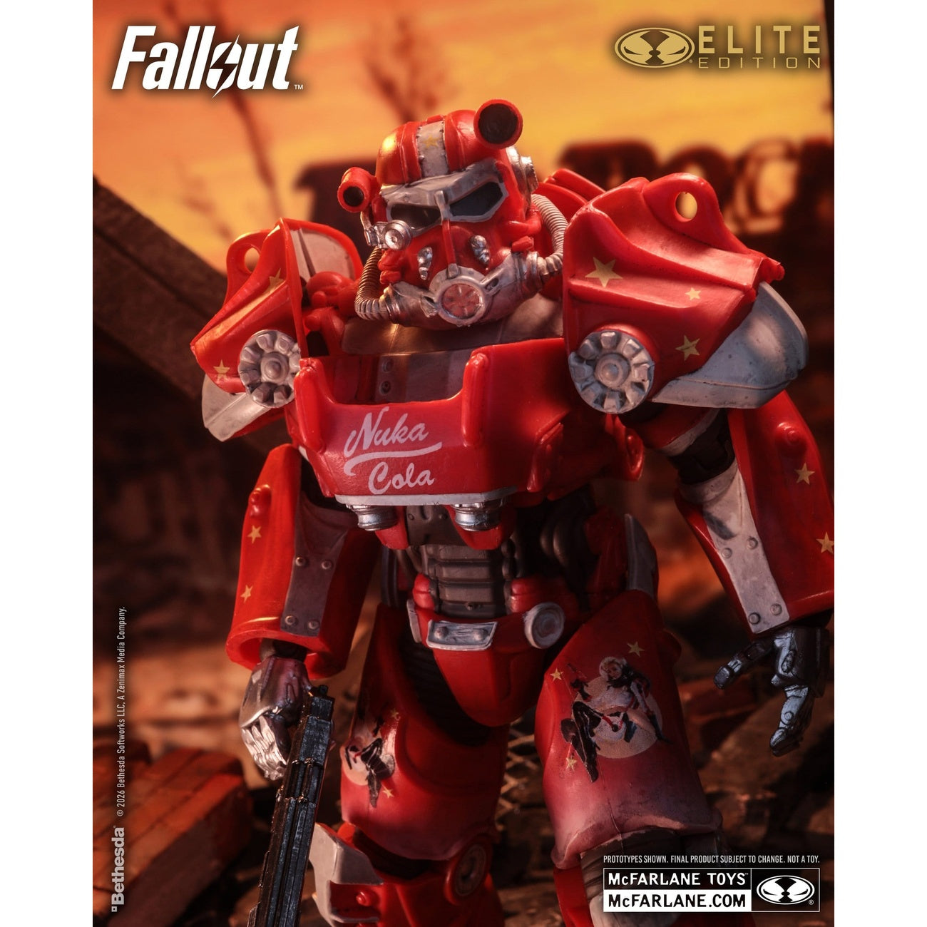 Product image Fallout McFarlane Elite Edition Action Figure Fallout 76 Nuka Cola T-60 (Gold Label) 19 cm