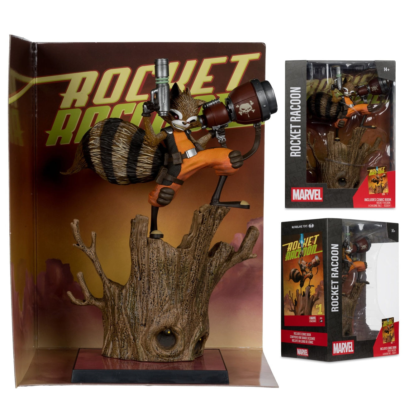 Product image Marvel Collection PVC Statue 1/6 Rocket Raccoon (Rocket Raccoon: A Chasing Tale #1) 18 cm