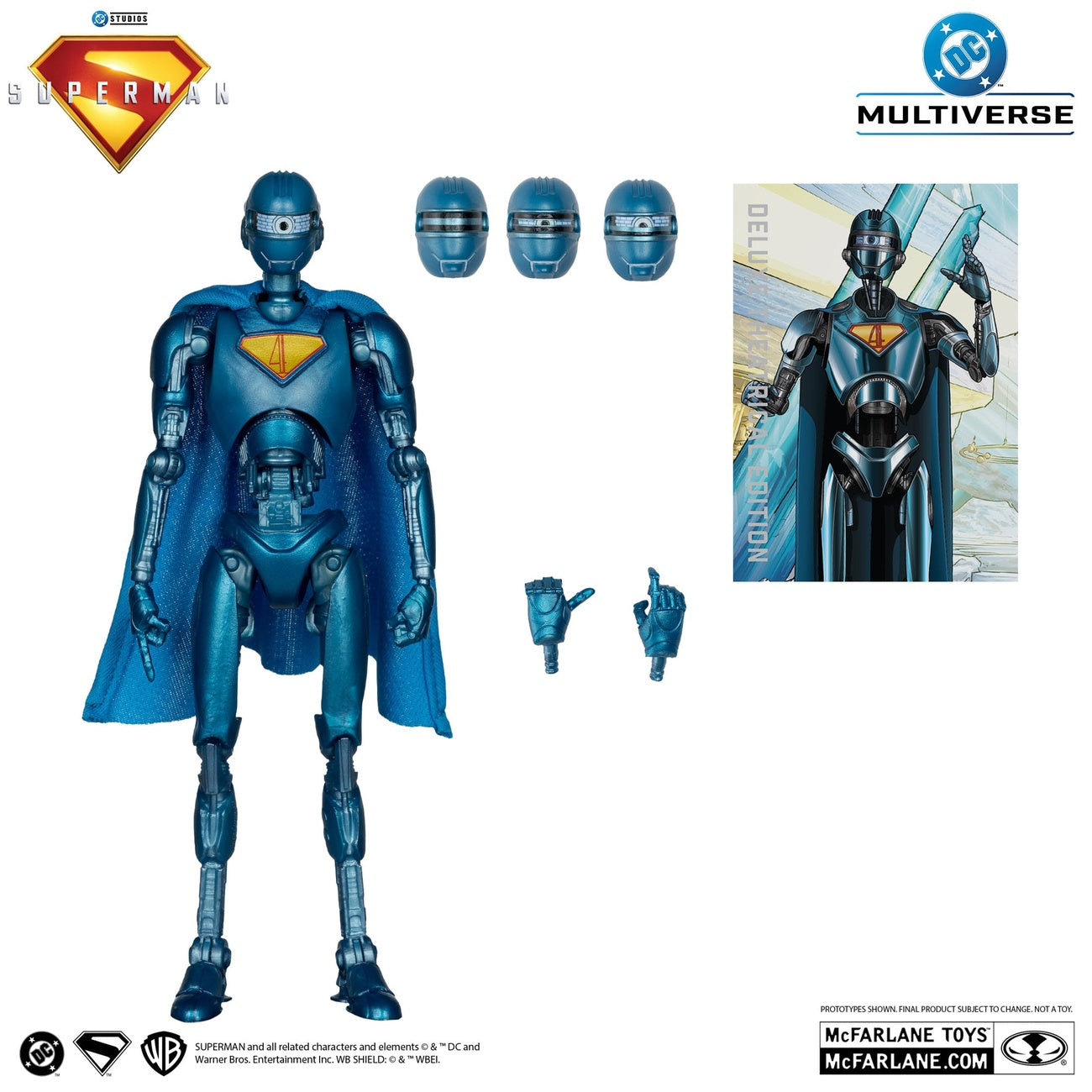Product image Superman (2025) DC Multiverse Deluxe Action Figure Superman Robot (Red Platinum Edition) 18 cm