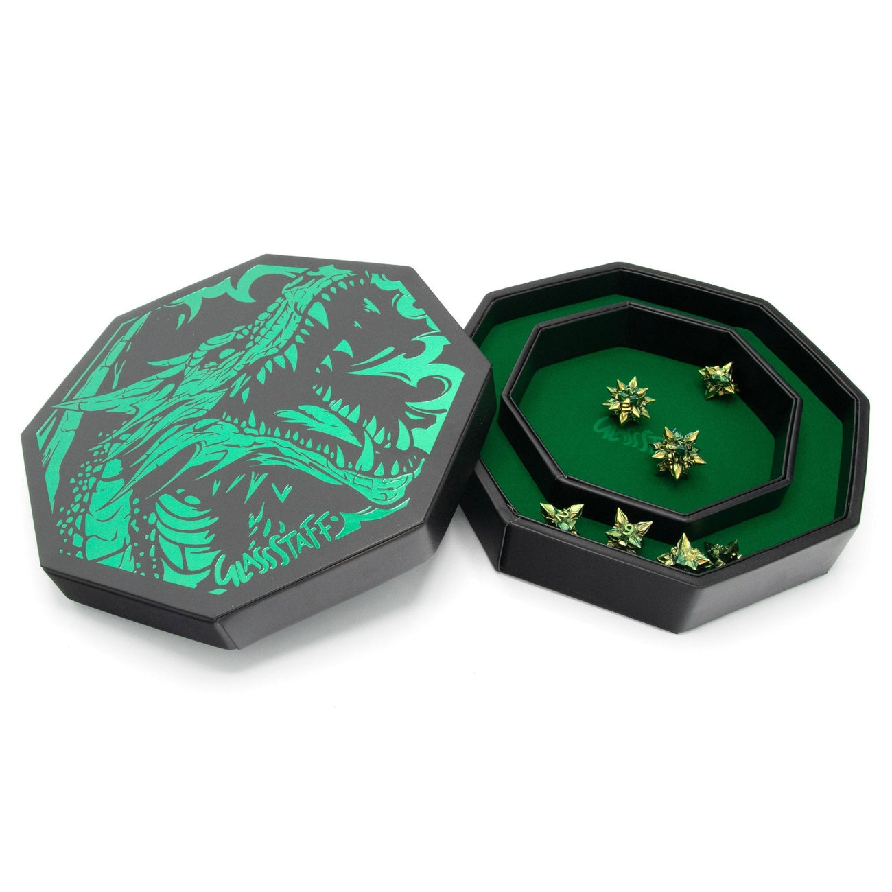 Product image CritStones Arena Dice Tray Green Dragon