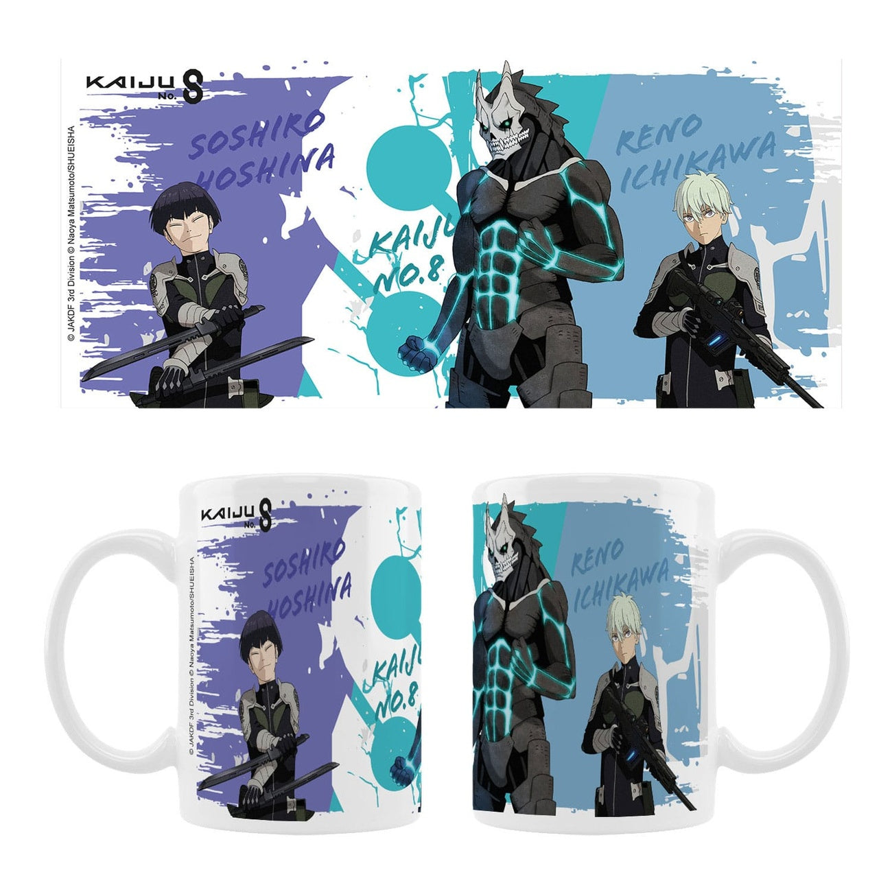 Product image Kaiju No. 8 Ceramic Mug Kaiju No. 8, Reno Ichikawa, Soshiro Hoshina Season 2