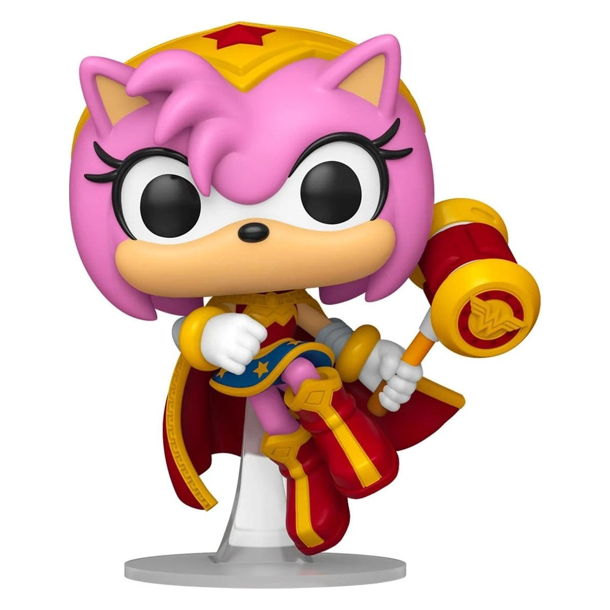 Product image DC x Sonic the Hedgehog POP! Heroes Vinyl Figure Amy as Wonder Woman 9 cm