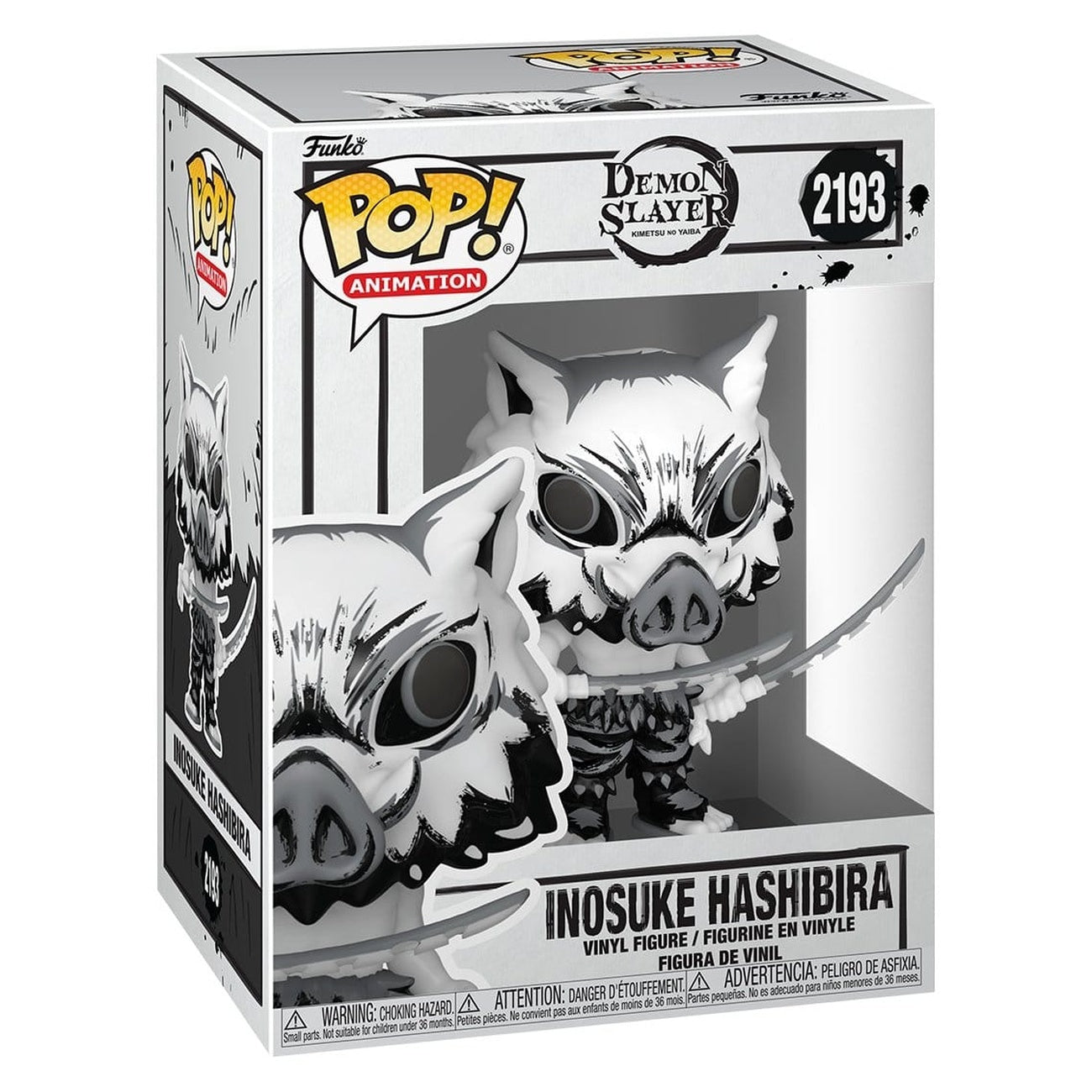 Product image Demon Slayer: Kimetsu no Yaiba POP! Animation Vinyl Figure Inosuke (Sumi-Ink) 9 cm