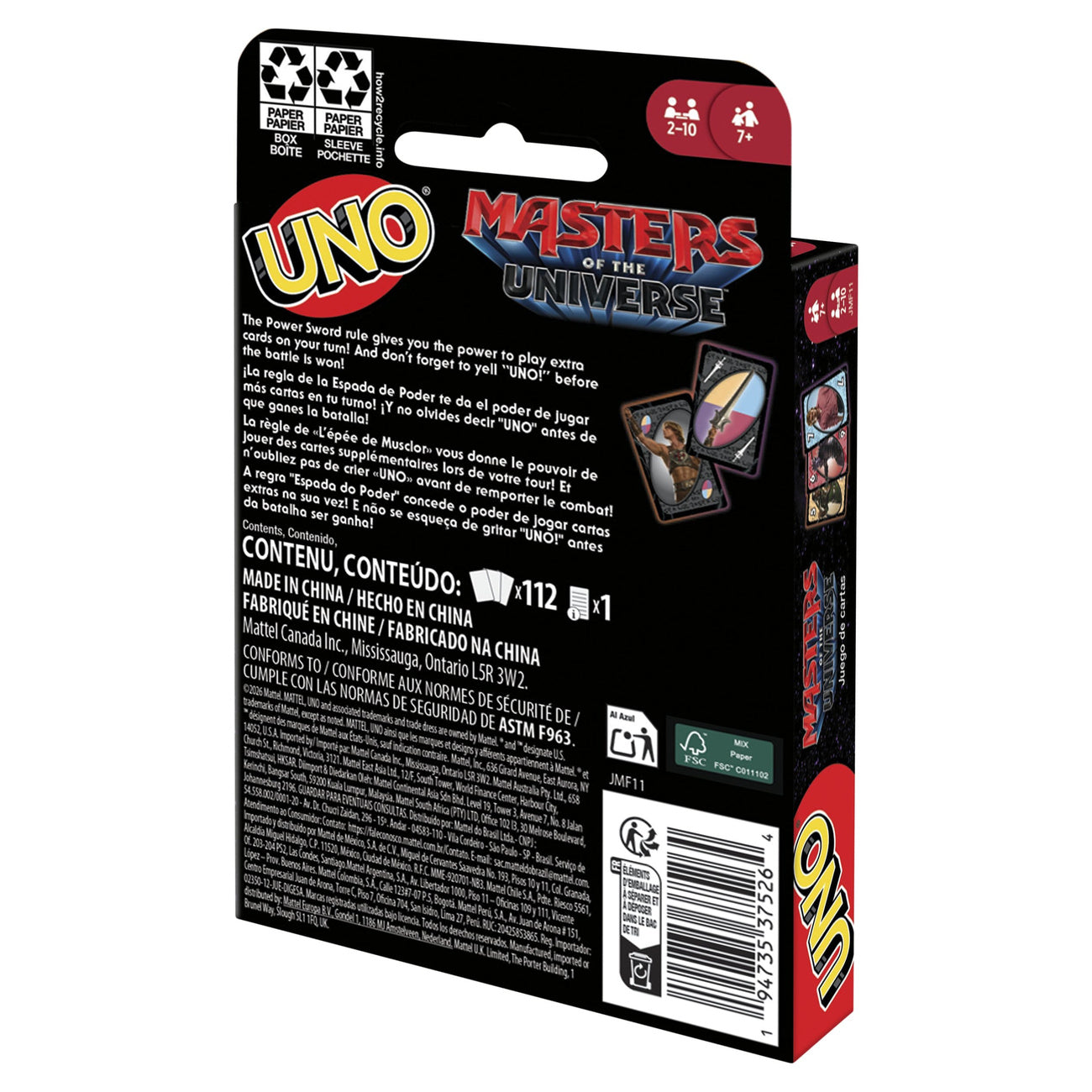 Product image Masters of the Universe 2026 Movie UNO Card Game