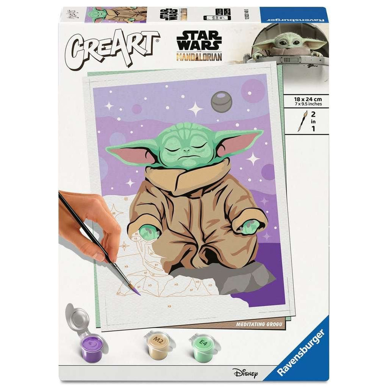 Product image Star Wars: The Mandalorian CreArt Paint by Numbers Meditating Grogu
