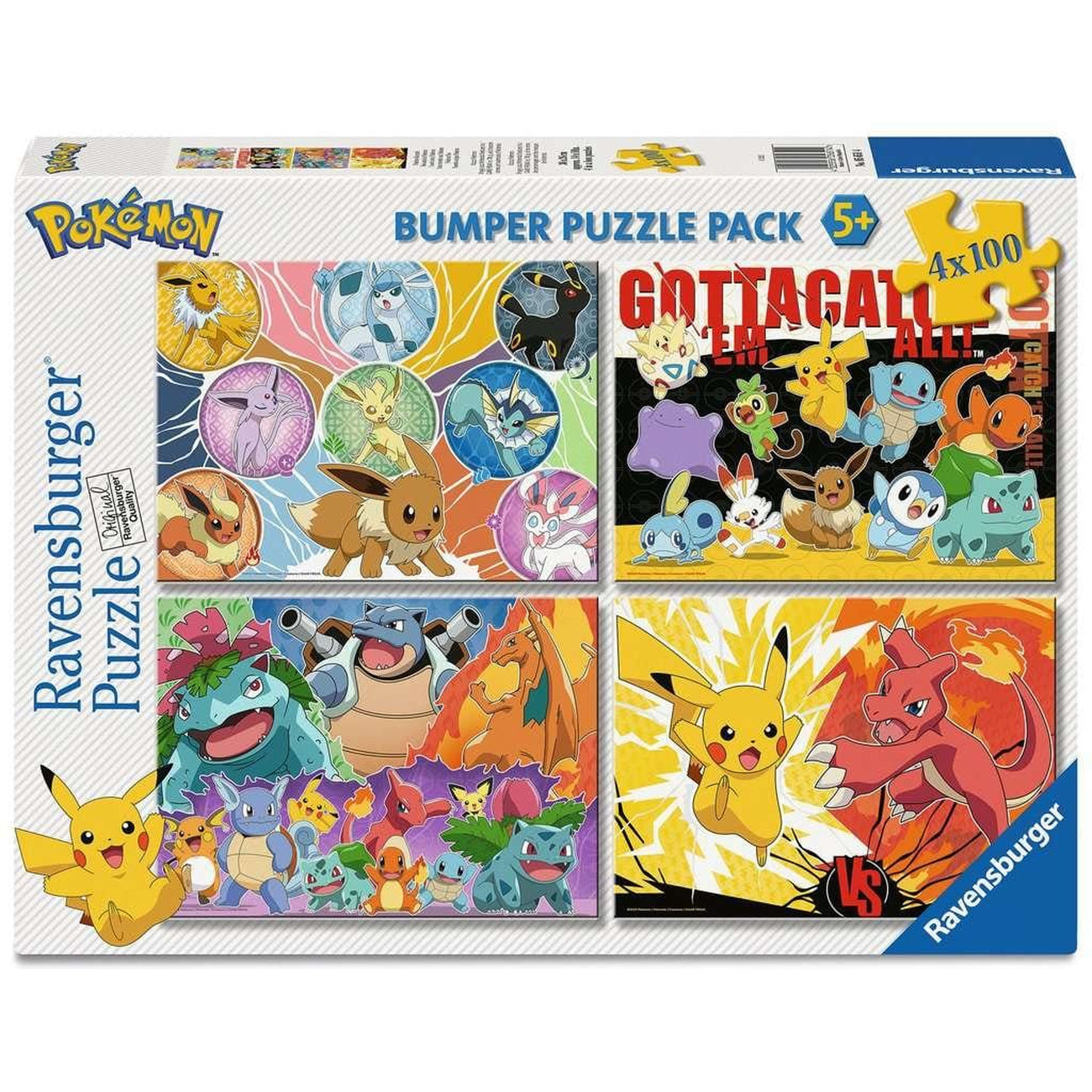 Product image Pokémon Puzzles 4-Pack Pokémon Buddies (4x100 Pieces)
