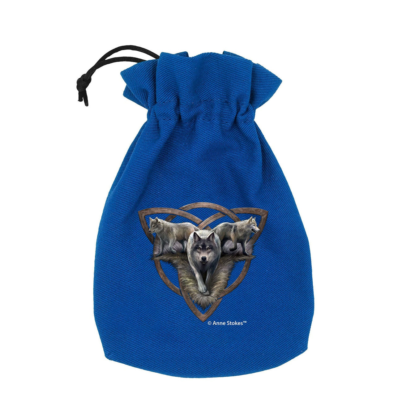 Product image Anne Stokes Dice Pouch Wolf Trio