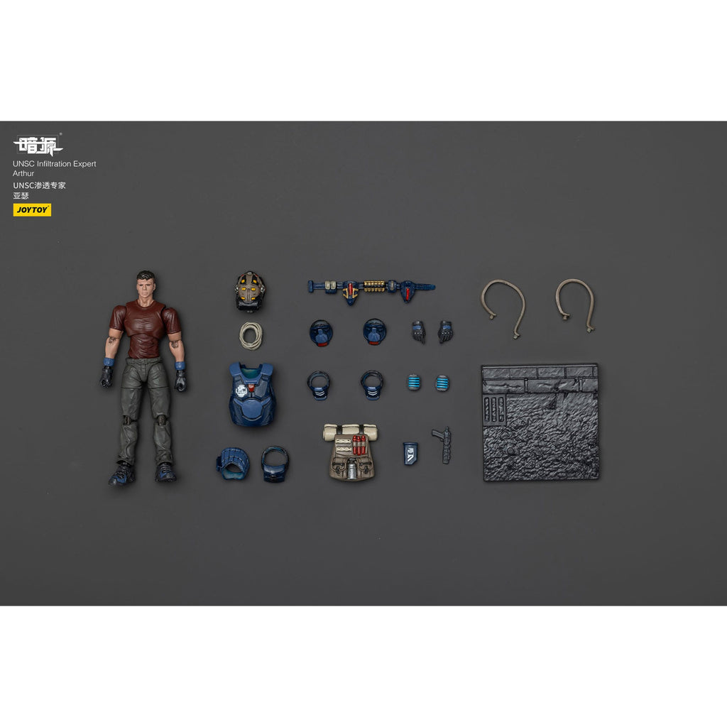 Product image UNSC Dark Source Action Figure Infiltration Expert Arthur 7 cm