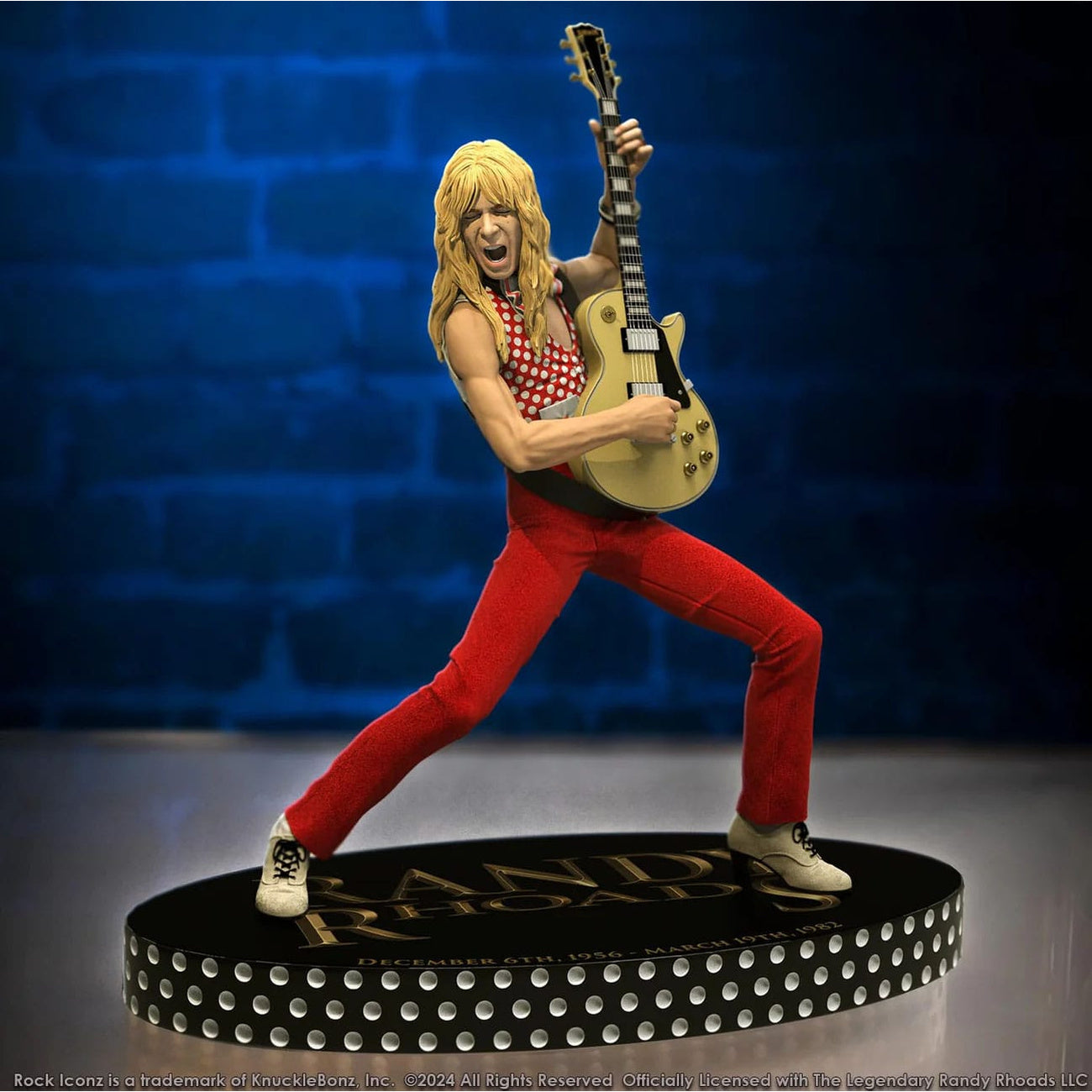 Product image Randy Rhoads IV Rock Iconz Statue The Early Years Red Version 24 cm