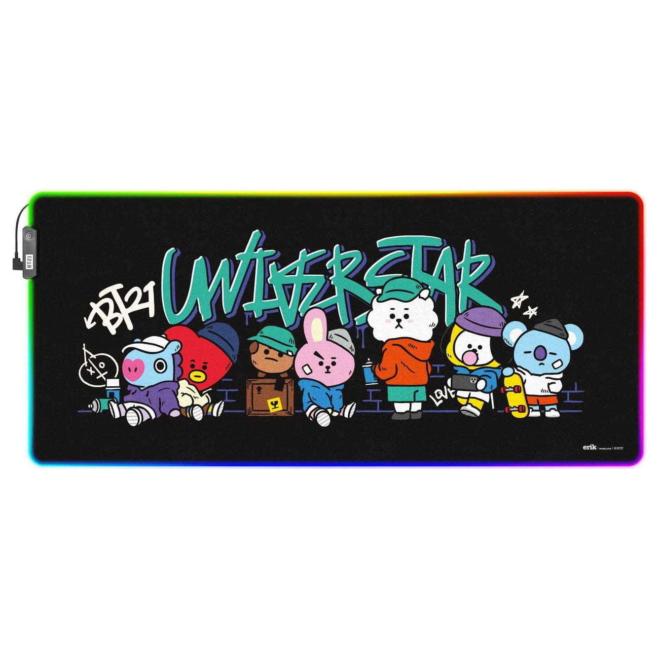 Product image BT21 LED XXL Mouse Pad 90 x 40 cm