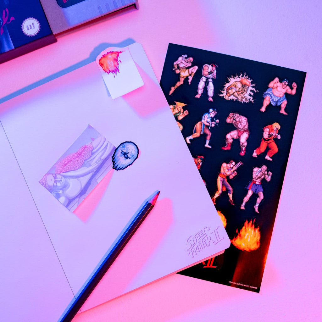 Product image Street Fighter Premium Notebook with Sticky Notes and Sleeve A5