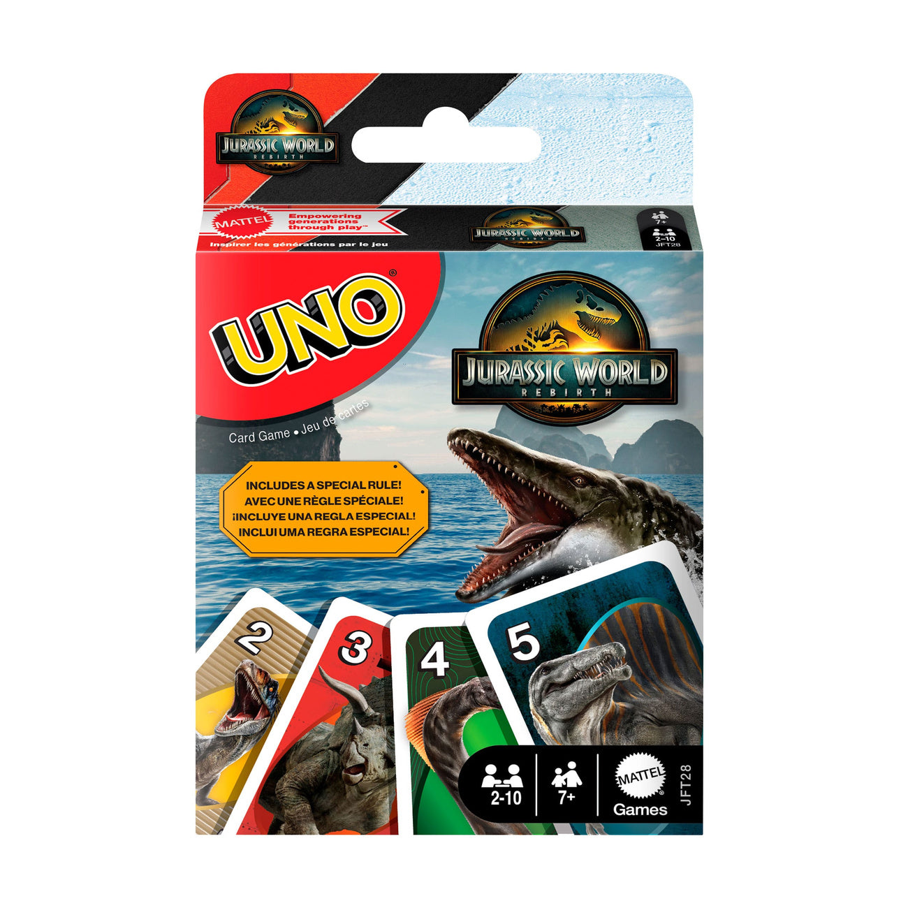 Product image Jurassic World: Rebirth UNO Card Game